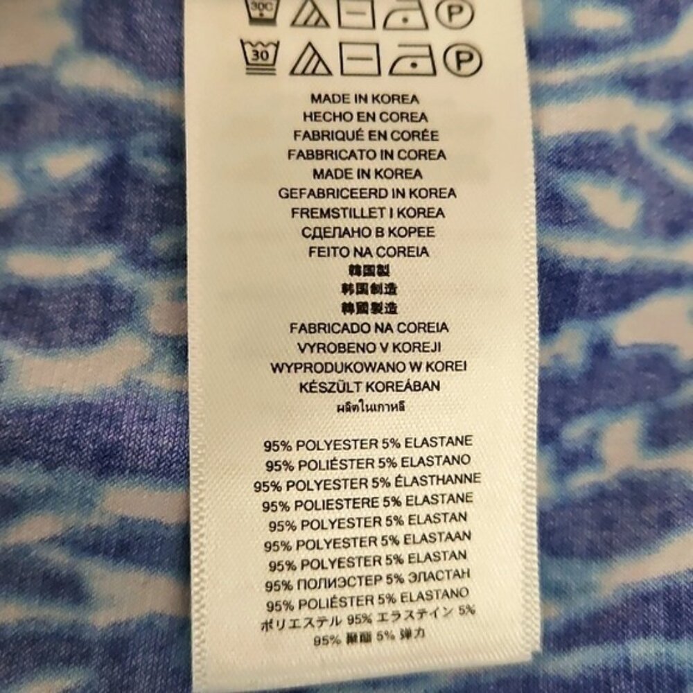 Michael Kors V-neck Long Sleeve Blouse Size Small Women's Blue Oversized Career - Picture 7 of 7